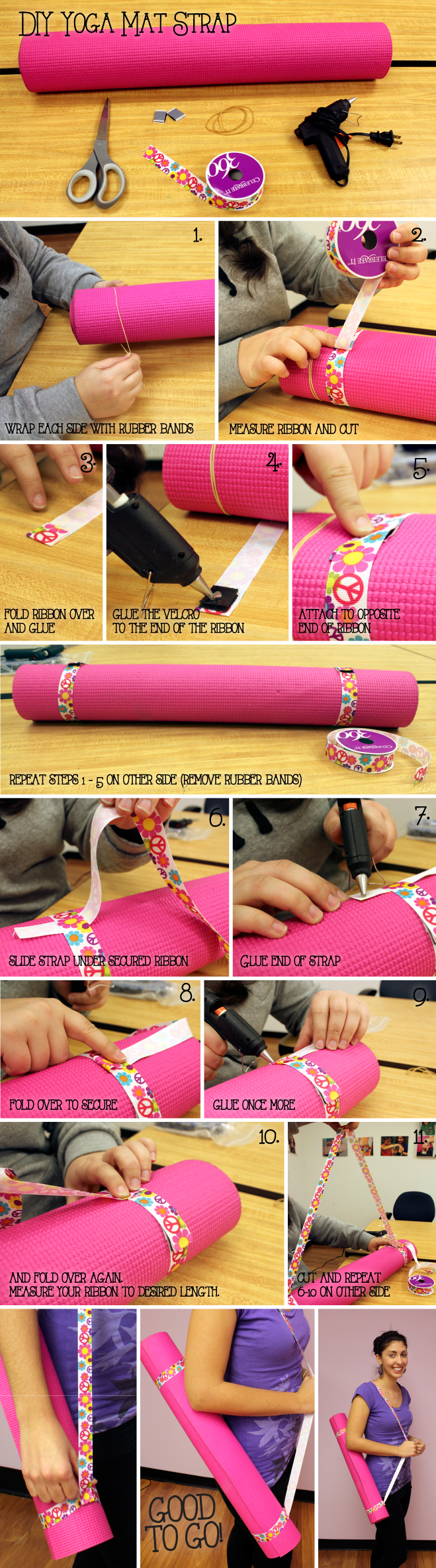 DIY Yoga Mat Strap - CHARM IT Spot! - Best Charms and Charm
