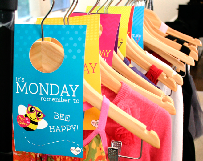 Days Of The Week Closet Tags The Charm IT Spot 